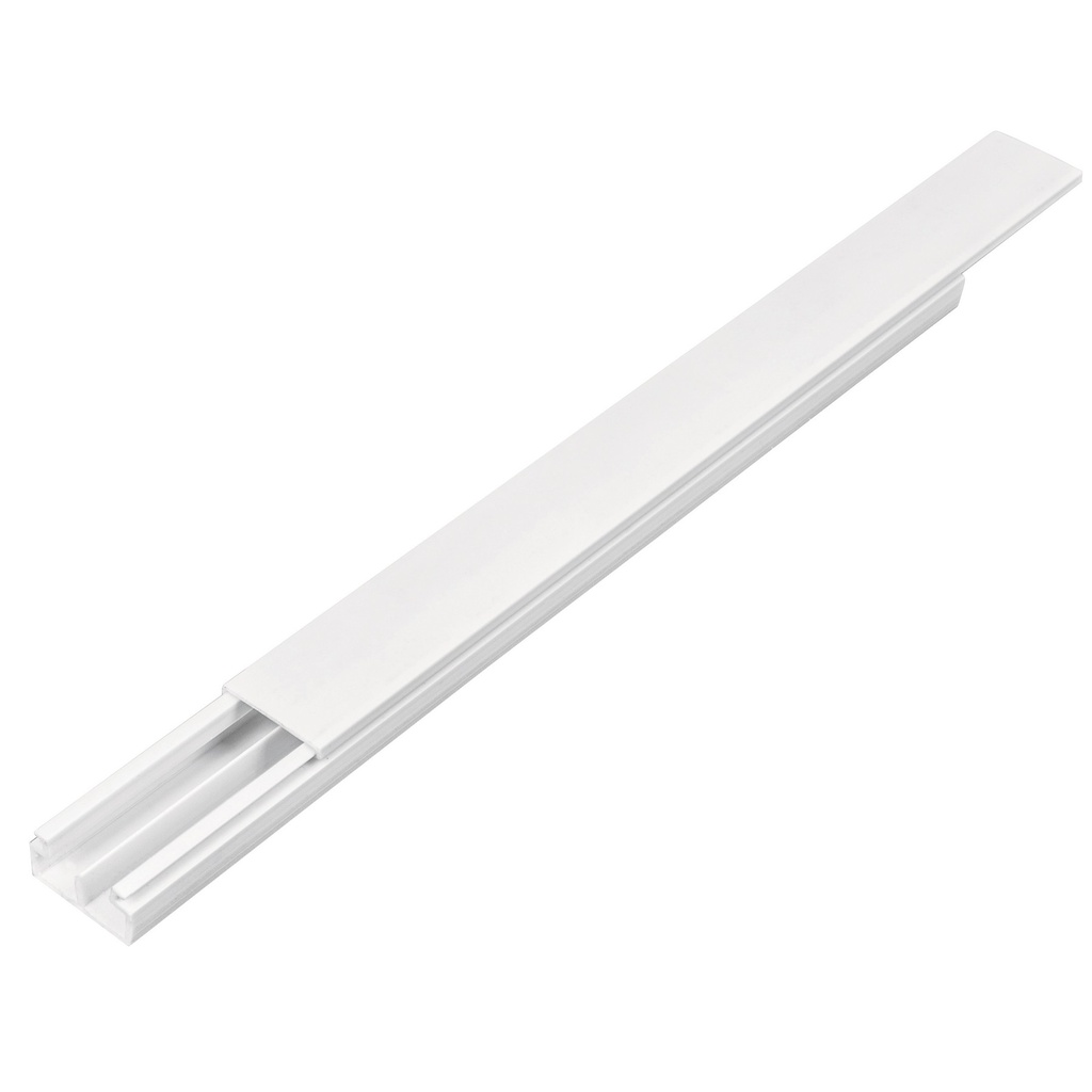 CANALETA BLANCA LISA 60X40 CON DIVISION