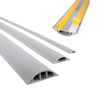 CANALETA GRIS PARA PISO 60X13 CON ADHESIVO