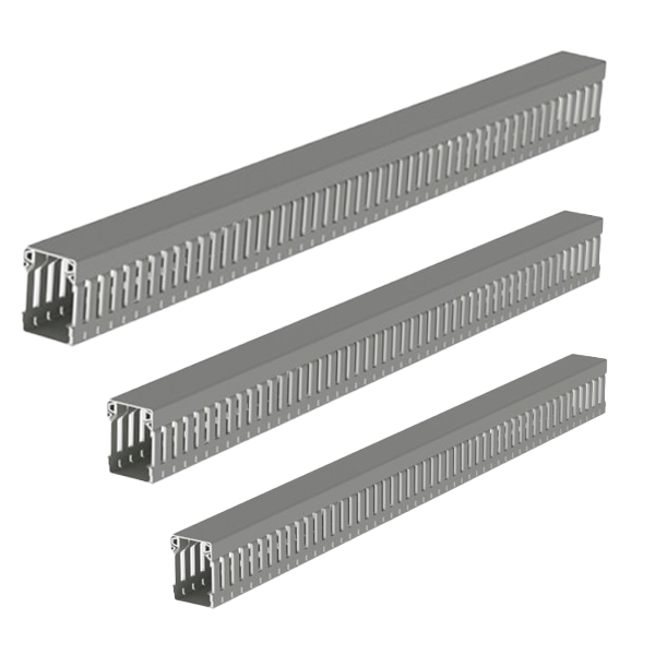 CANALETA RANURADA GRIS 25X60
