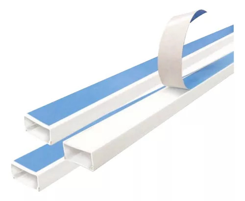 CANALETA BLANCA LISA 25X25 CON ADHESIVO