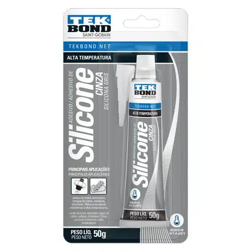 SILICONA ACETICA ALTA TEMPERATURA GRIS 50GR BLISTER