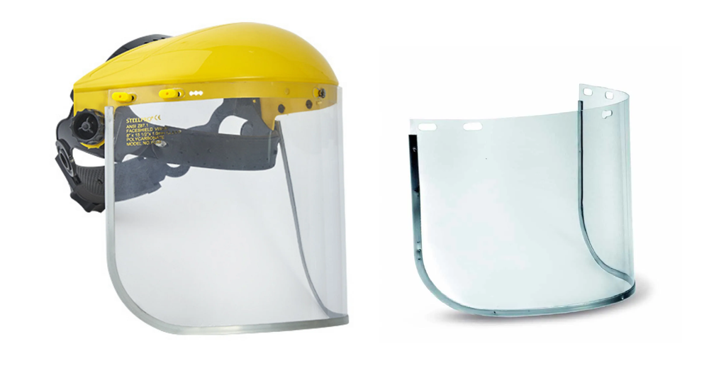 VISOR EN POLICARBONATO RIBETE ALUMINIO 8 X 16 280048 STEELPRO