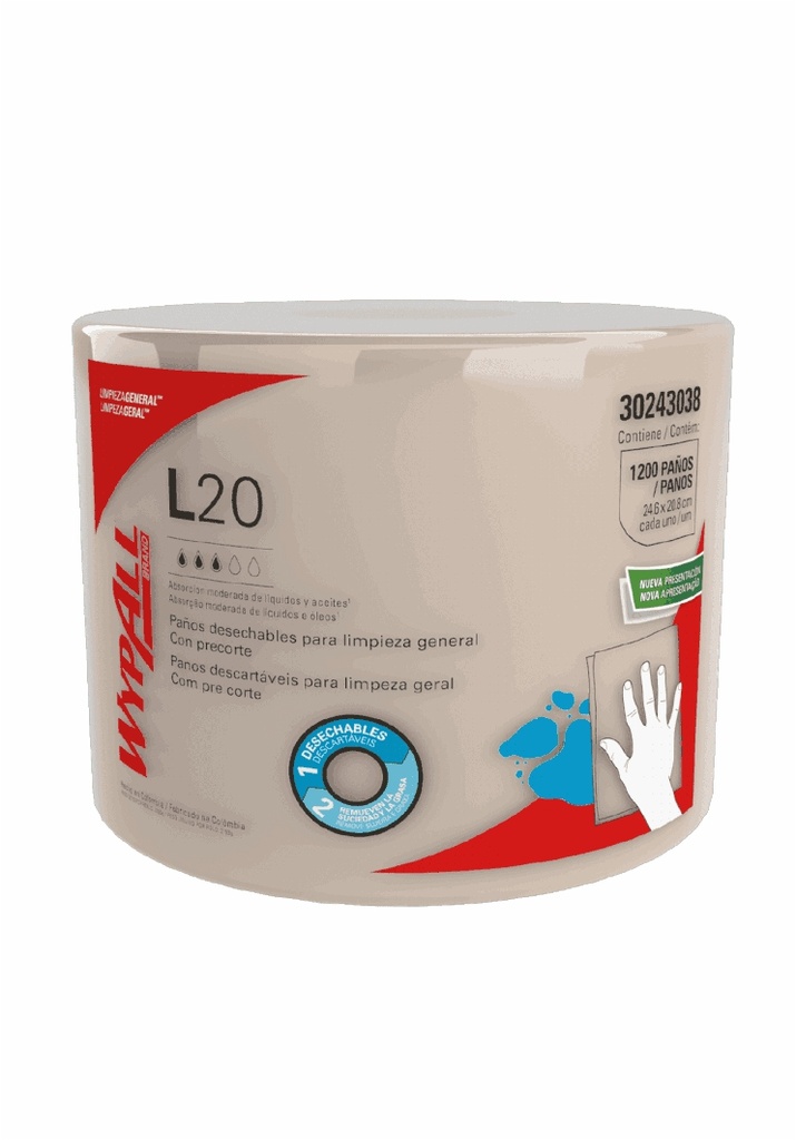 WYPALL L20 LIMPIAMAX ROLLO X300MT