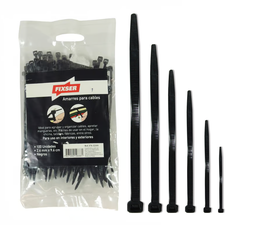[I0801241] AMARRES DE 14" NEGROS PQX100 8MM ANCHOS DEXSON