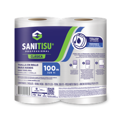 [I6701041] TOALLA 100M 2P BLANCO X 2